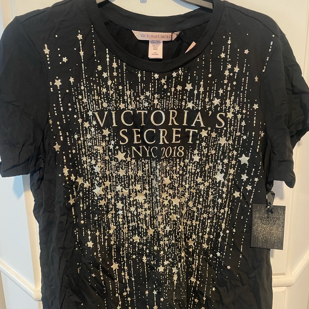 Victoria's Secret Black Starry Tee